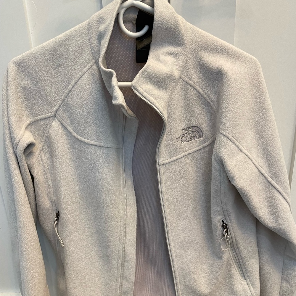 North face fleece wind breaker jacket
